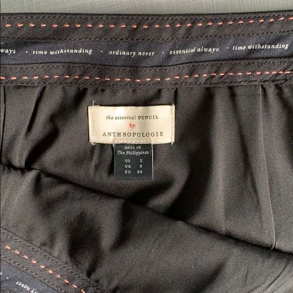 ANTHROPOLOGIE Essential Pencil Skirt - Picture 3 of 7